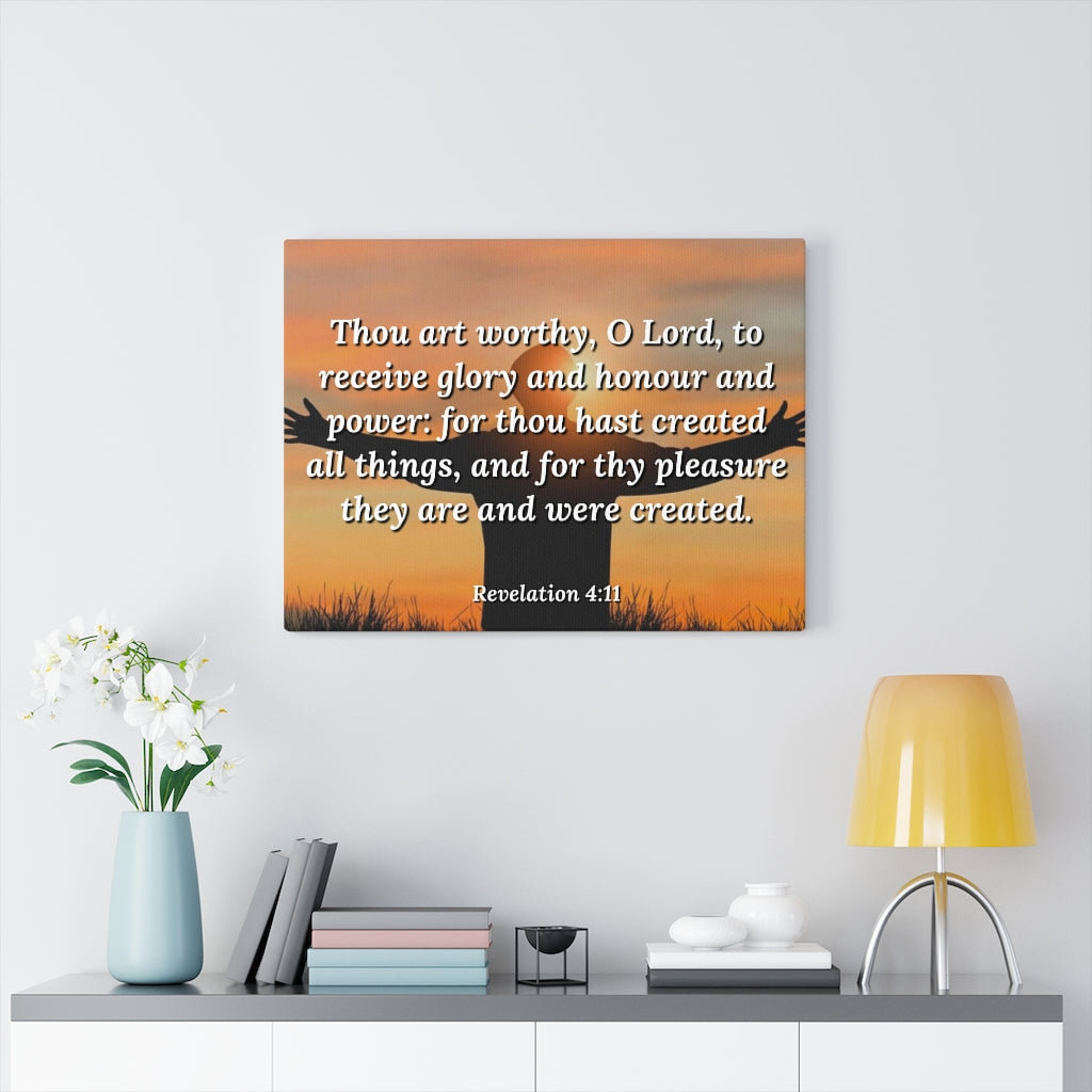 Trinx Worthy Revelation 411 Christian Wall Art Bible Verse Print Ready